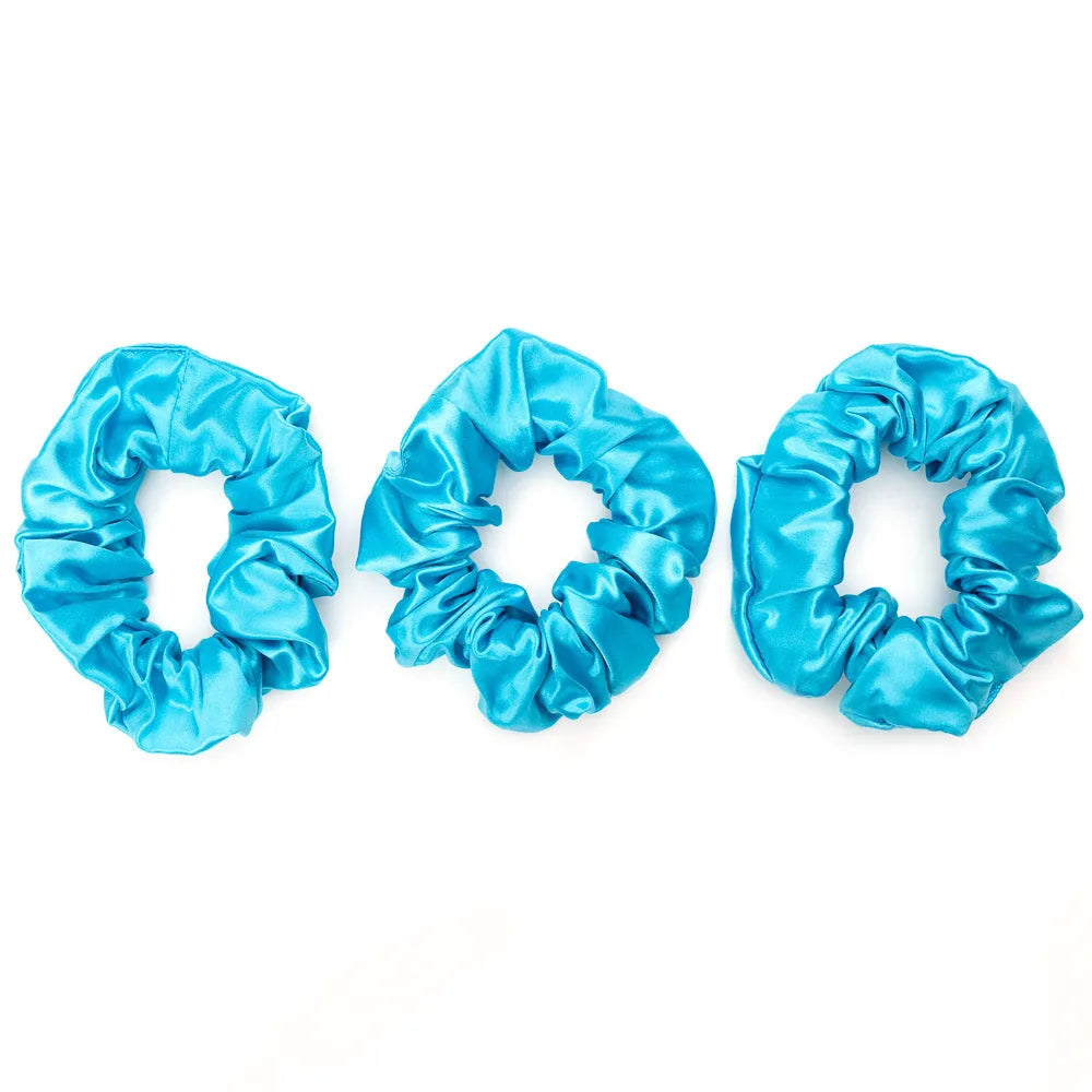 Blissy Scrunchies in Bahama Blue