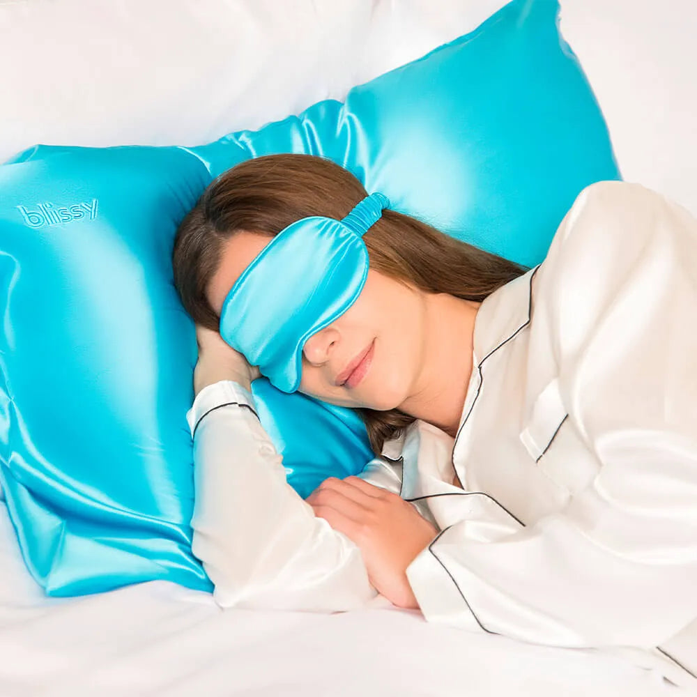 Sleep Mask in Bahama Blue