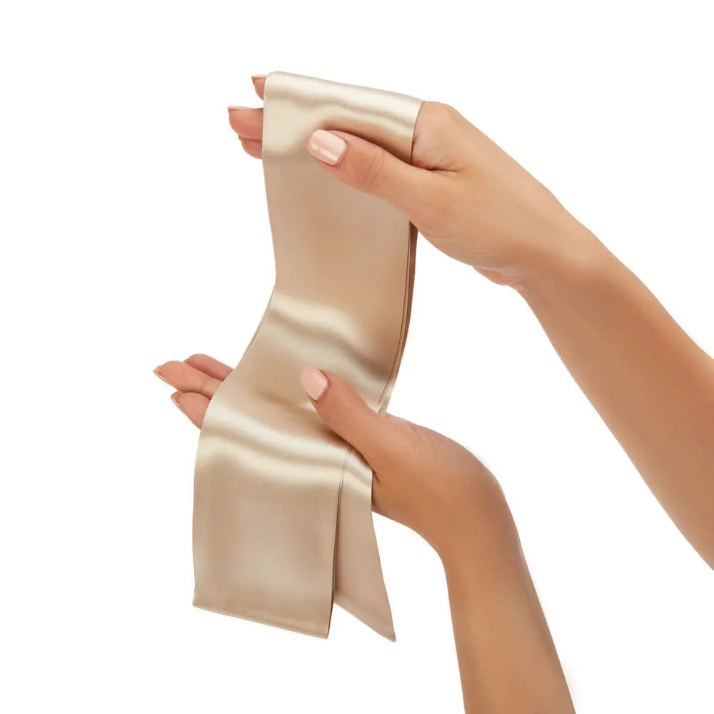 Blissy Hair Ribbon in Champagne