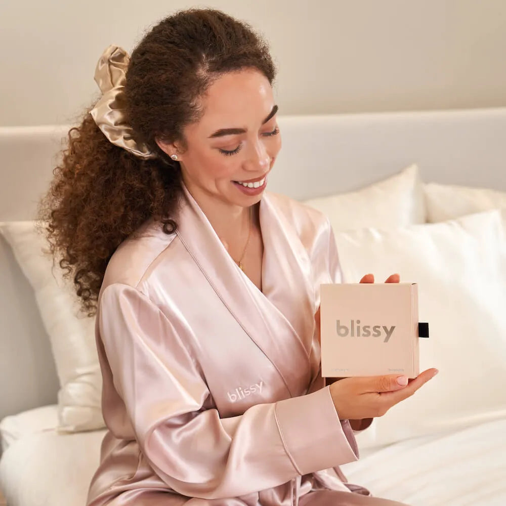 Blissy Oversized Scrunchie in Champagne