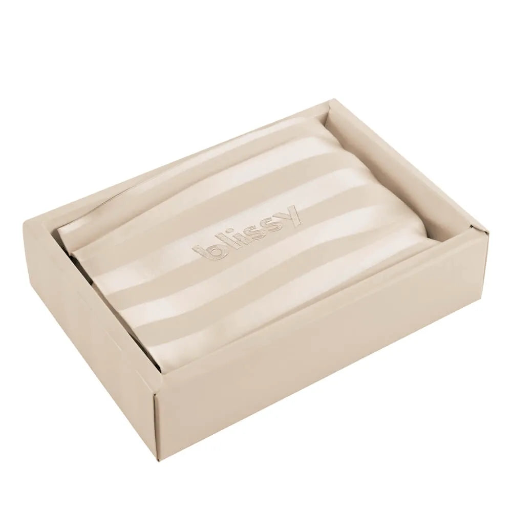 Champagne Striped King Pillowcase