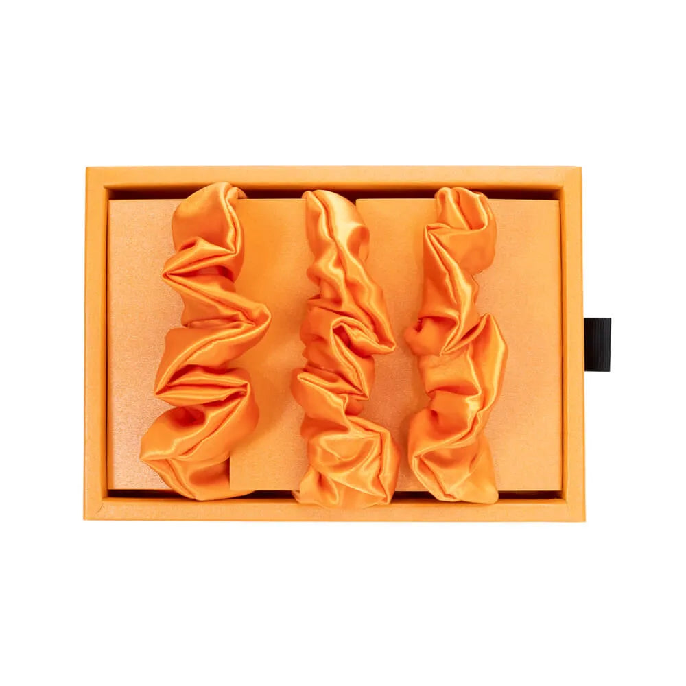 Blissy Scrunchies in Coral
