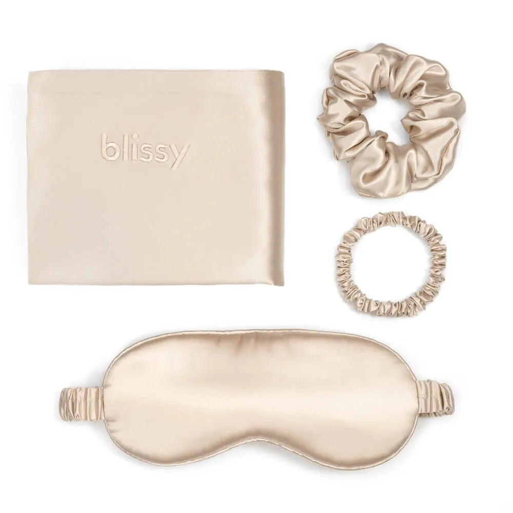Blissy Dream Set in Champagne, Queen Size