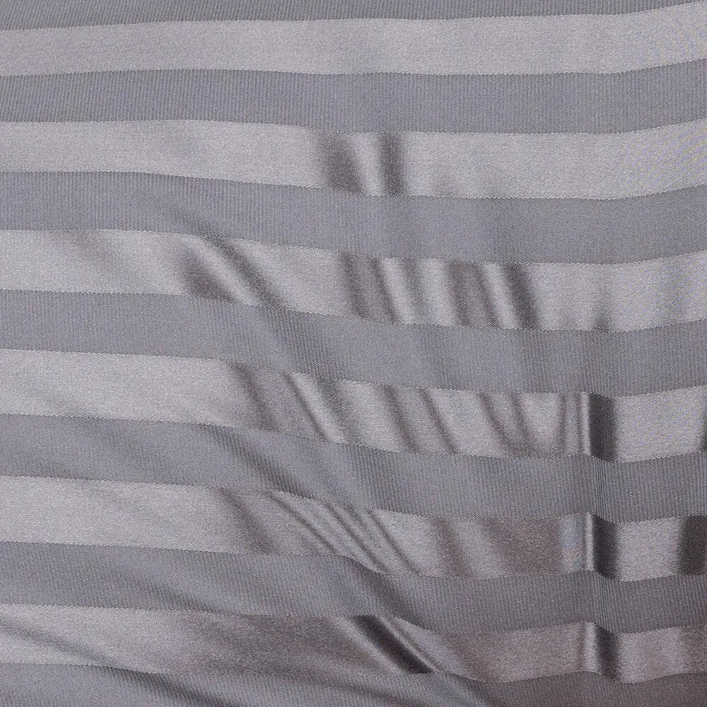 Queen Grey Striped Pillowcase