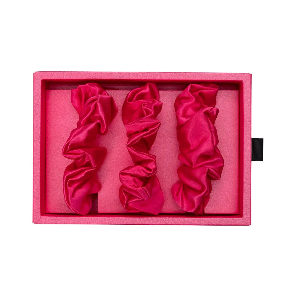 Blissy Scrunchies in Hibiscus