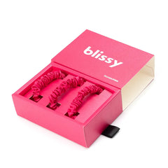 Blissy Skinny Scrunchies in Hibiscus