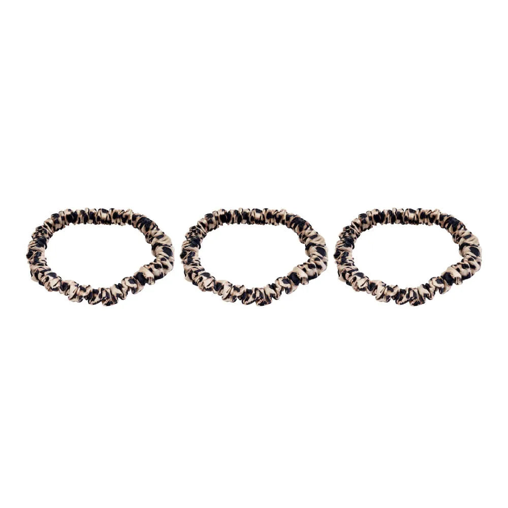 Blissy Skinny Scrunchies in Leopard