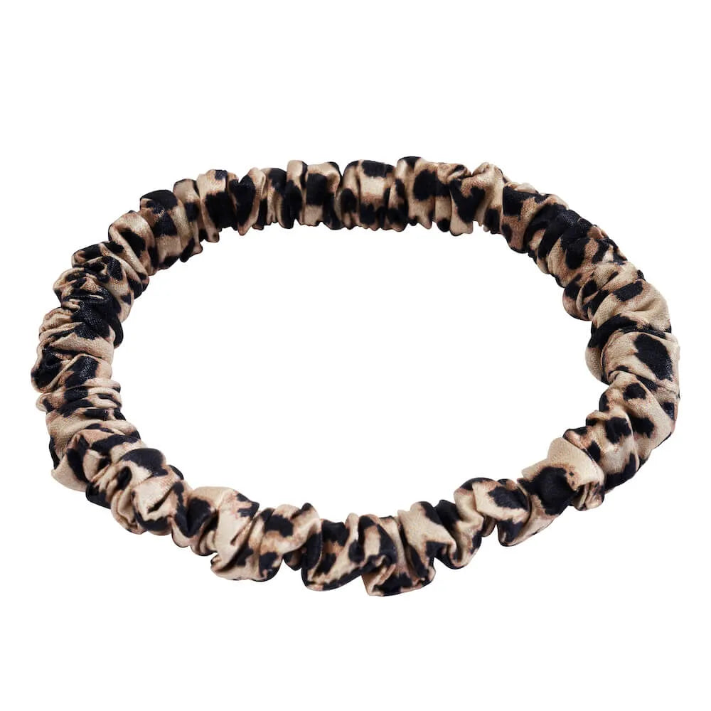 Blissy Skinny Scrunchies in Leopard