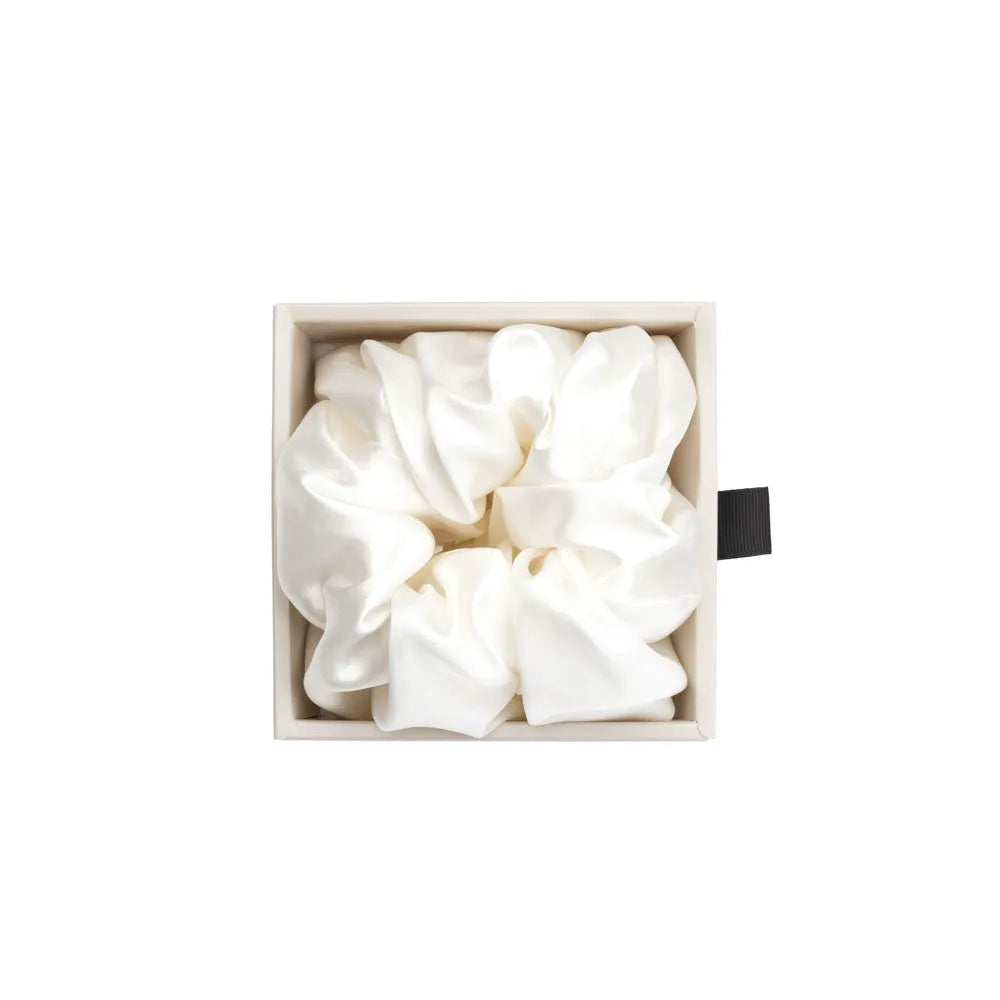 Blissy Extra Large Scrunchie - White