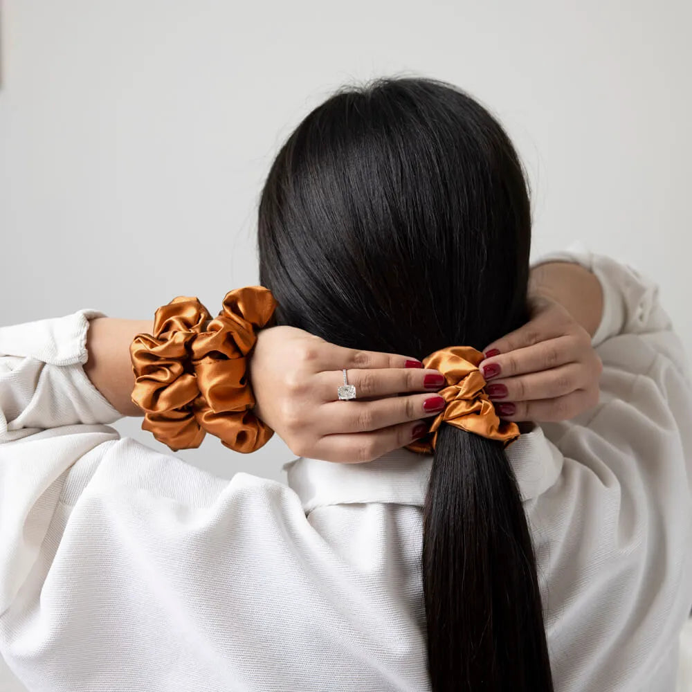 Blissy Scrunchies in Bronze