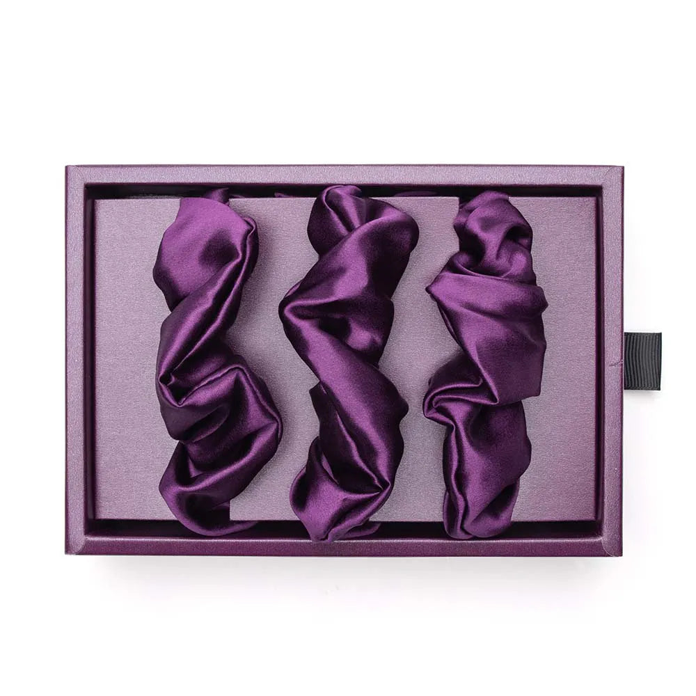 Blissy Scrunchies in Royal Purple