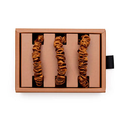 Blissy Skinny Scrunchies in Bronze