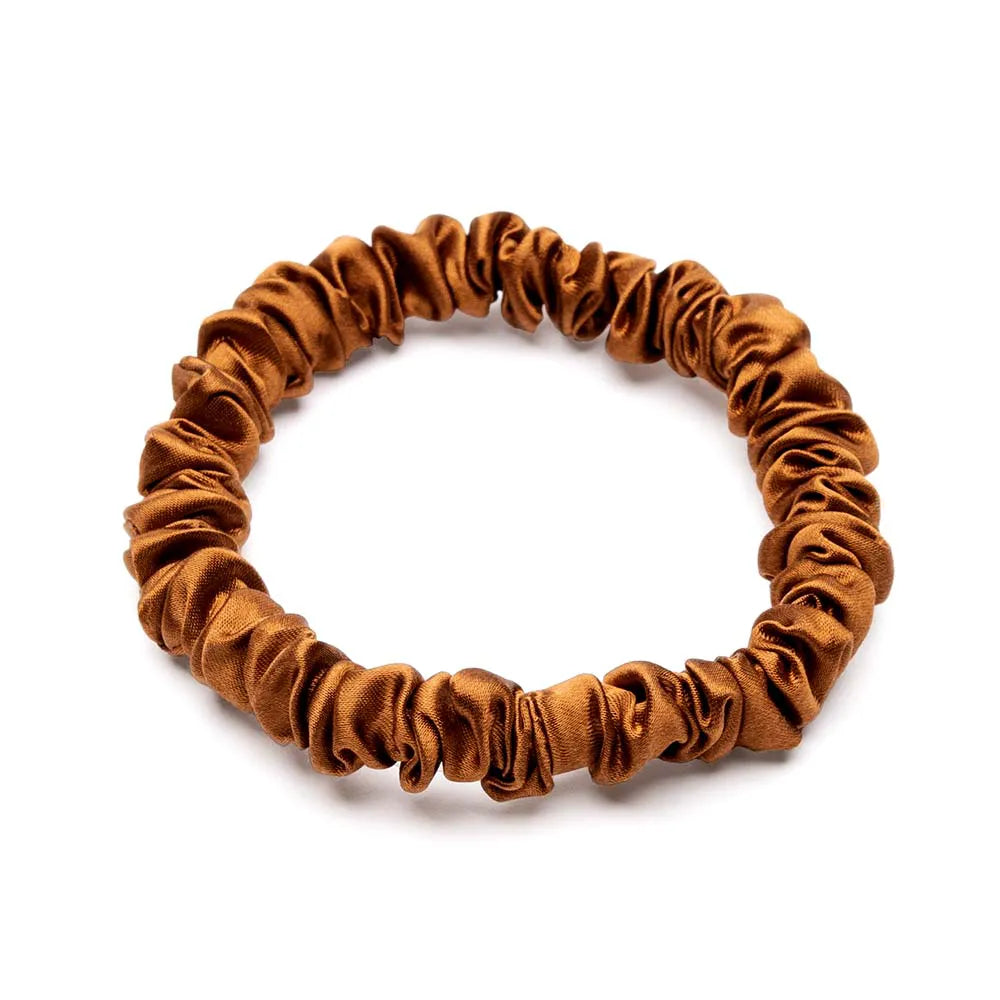 Blissy Skinny Scrunchies in Bronze