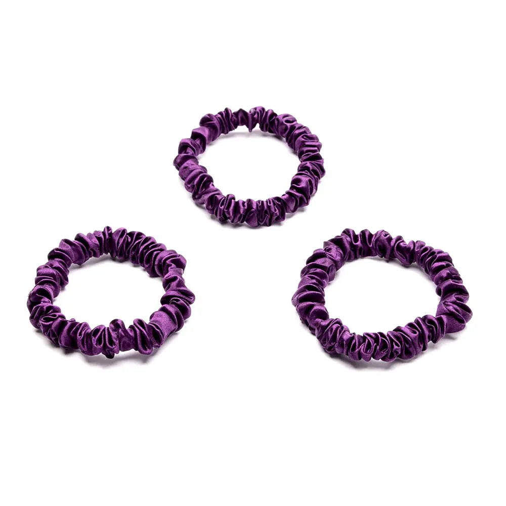 Blissy Skinny Scrunchies in Royal Purple