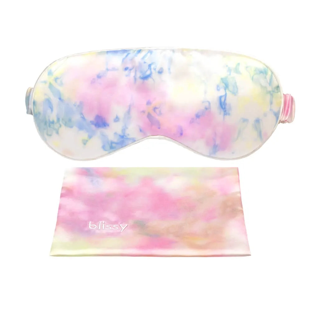 Yellow Tie-Dye Sleep Mask