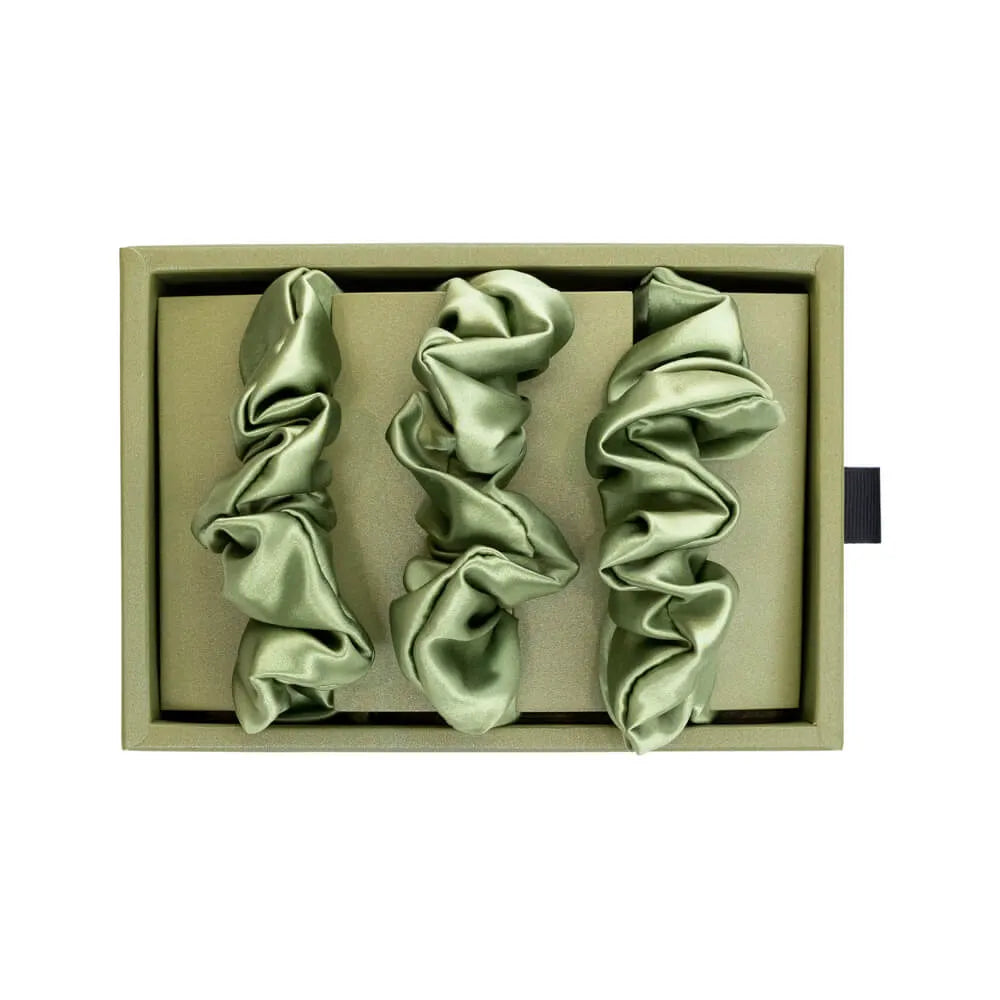 Blissy Scrunchies in Olive