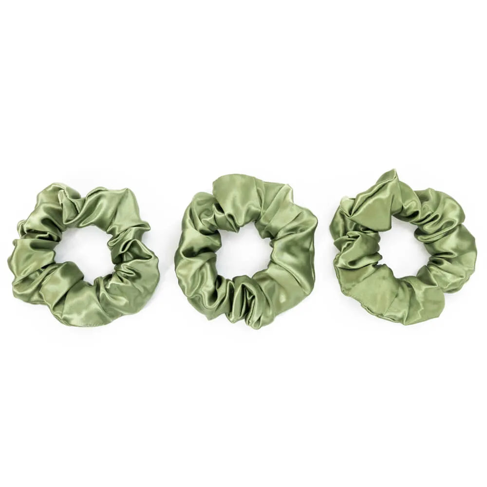 Blissy Scrunchies in Olive