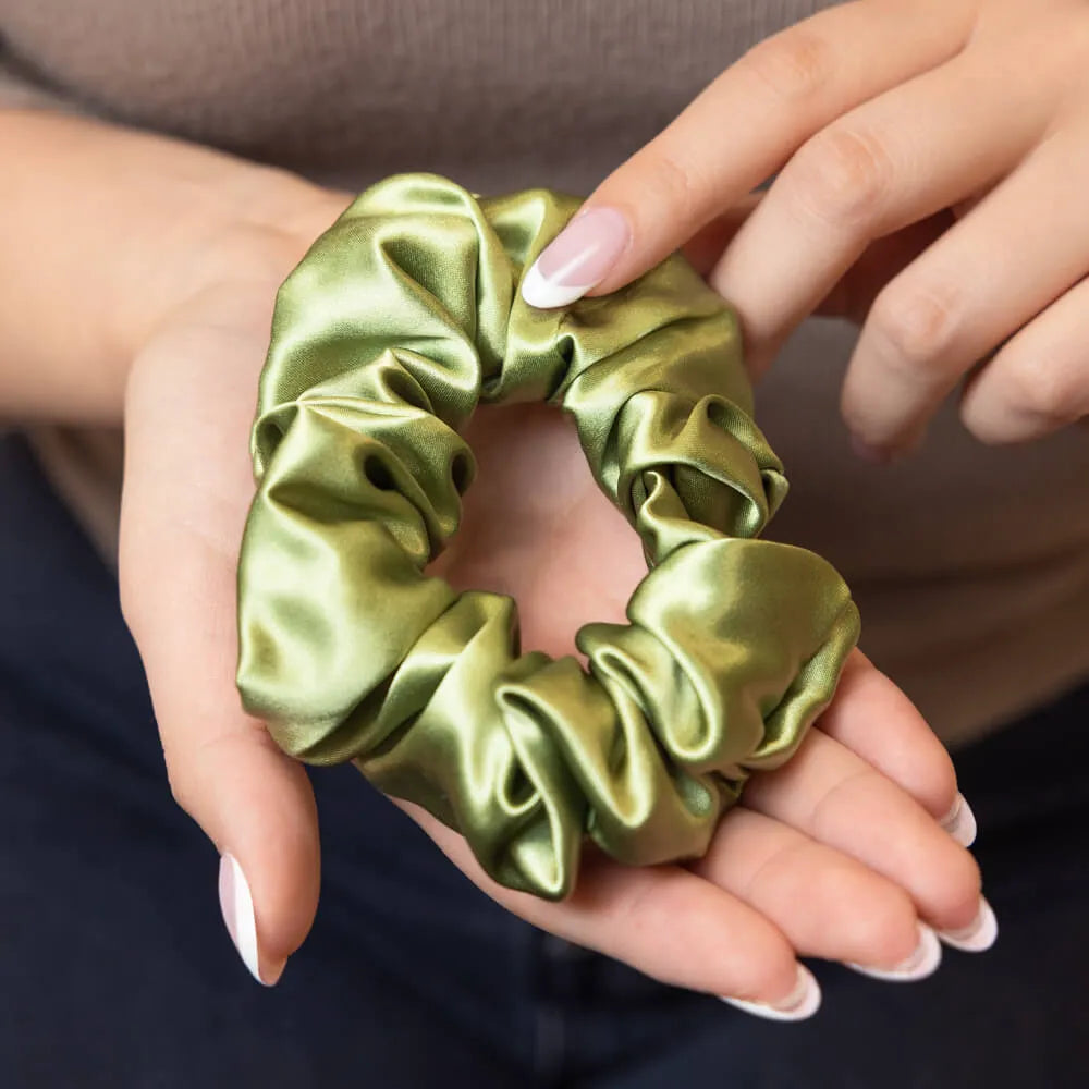 Blissy Scrunchies in Olive