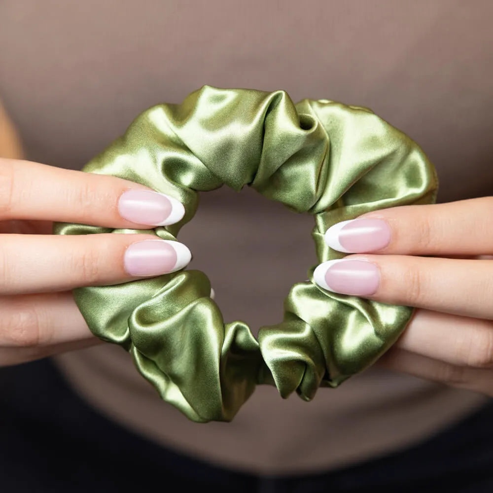 Blissy Scrunchies in Olive