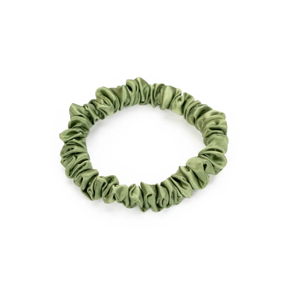 Blissy Skinny Scrunchies in Olive