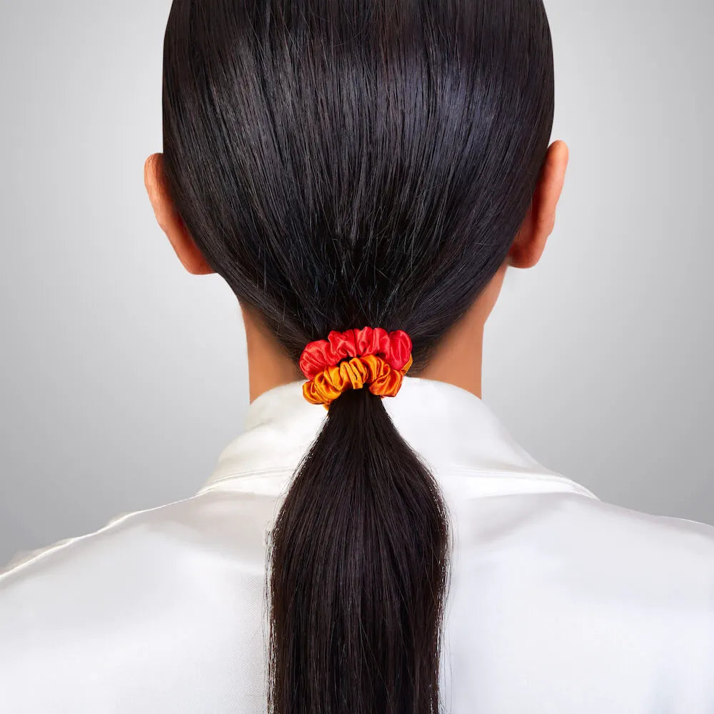 Blissy Skinny Scrunchies - Orange Ombre