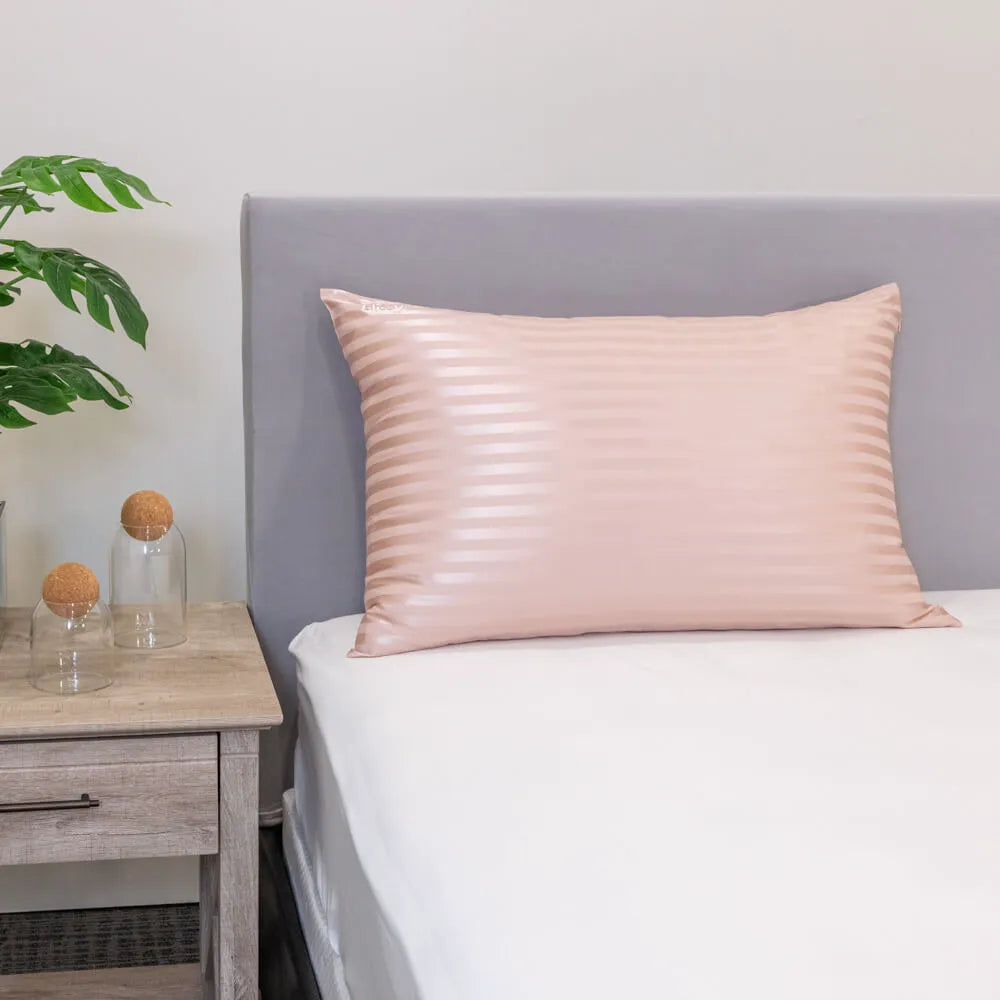 Pink Striped Standard Pillowcase