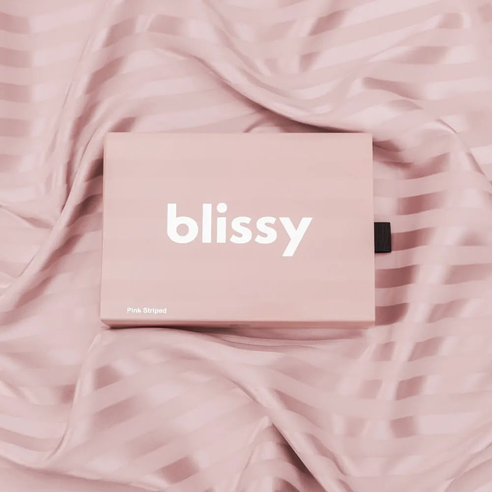 King Pillowcase in Pink Striped