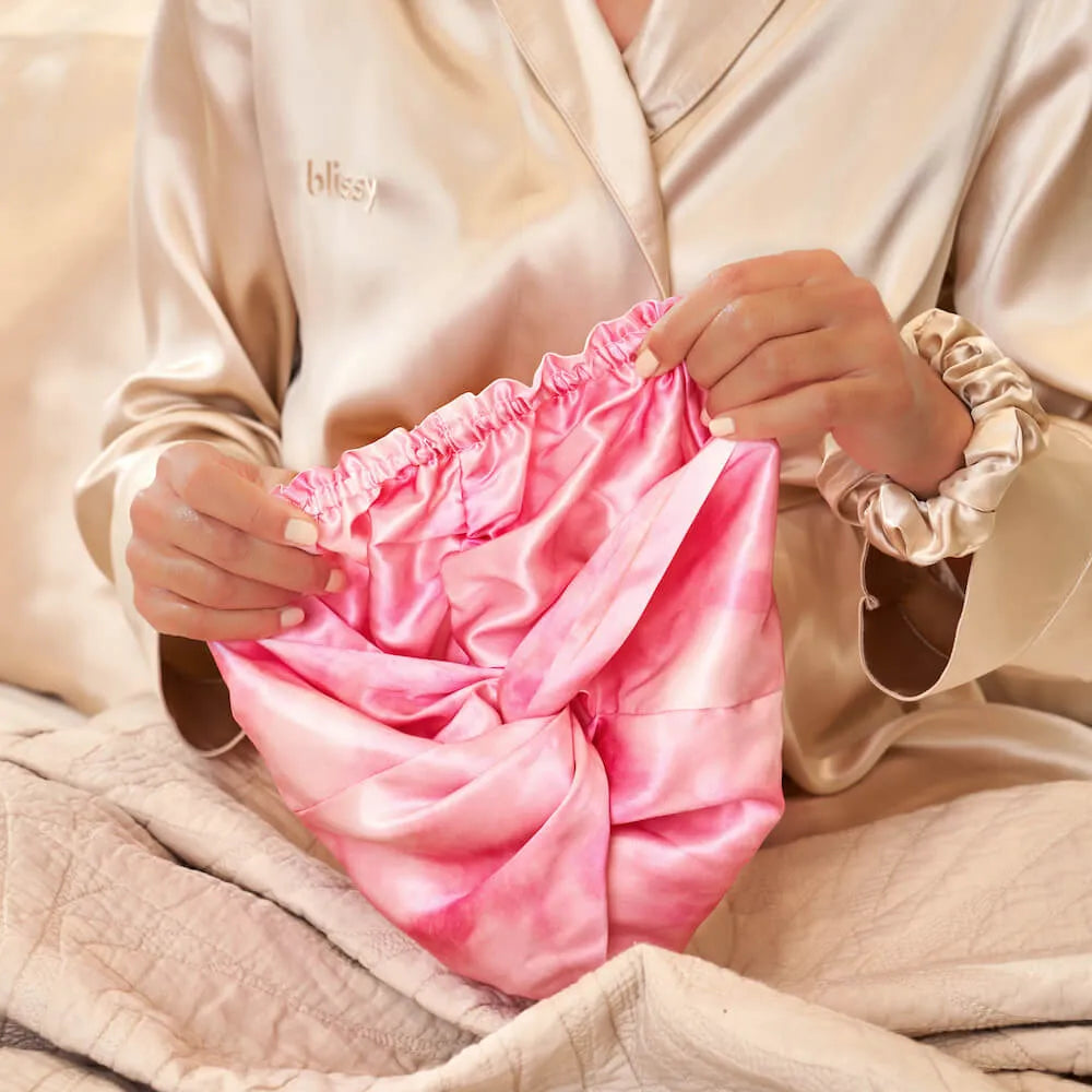 Blissy Bonnet in Pink Tie-Dye