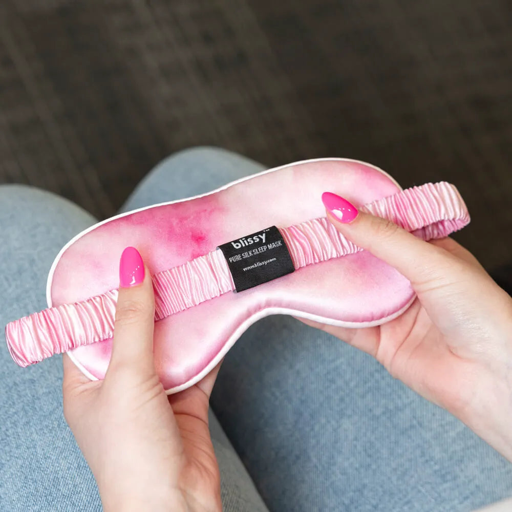 Pink Tie-Dye Sleep Mask
