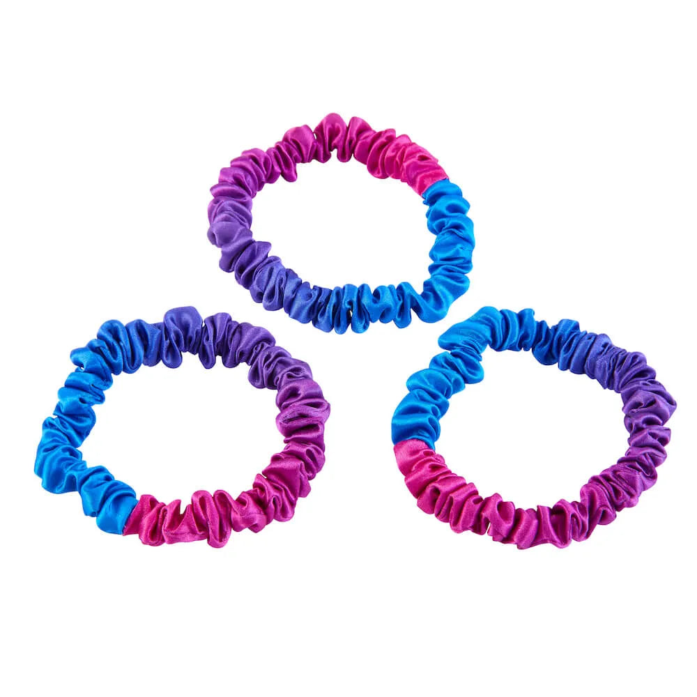 Blissy Skinny Scrunchies in Purple Ombre