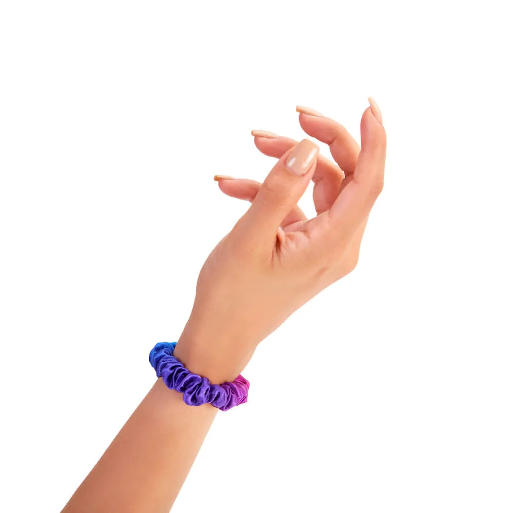 Blissy Skinny Scrunchies in Purple Ombre