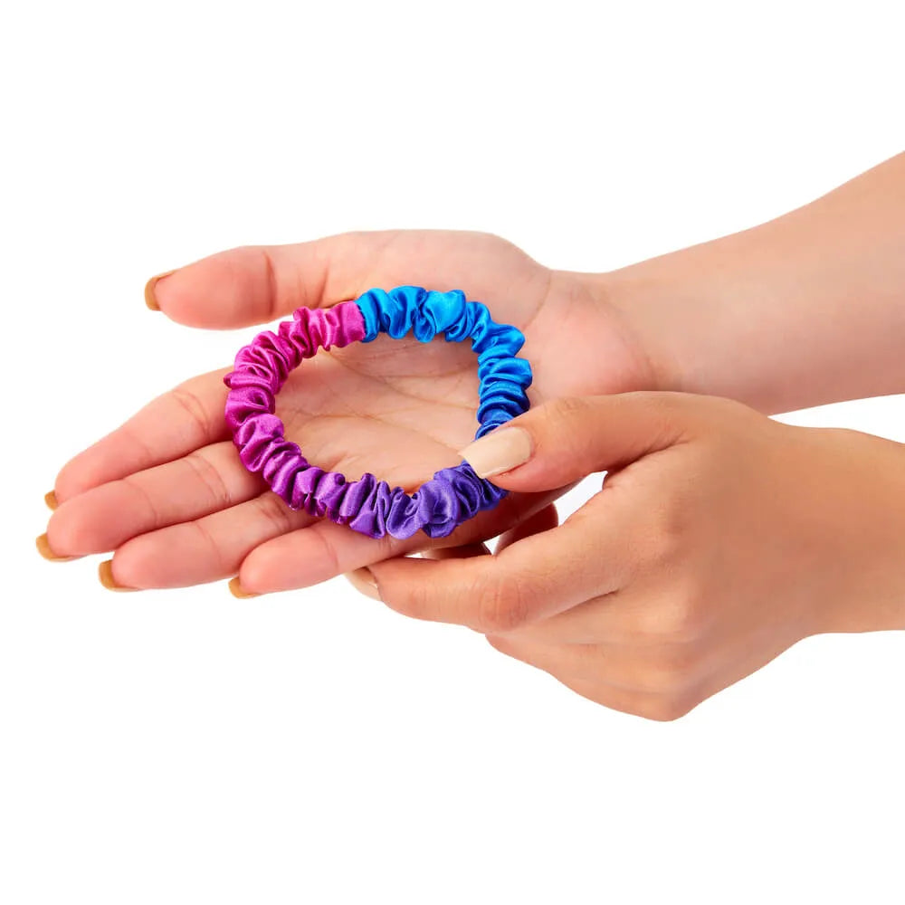 Blissy Skinny Scrunchies in Purple Ombre