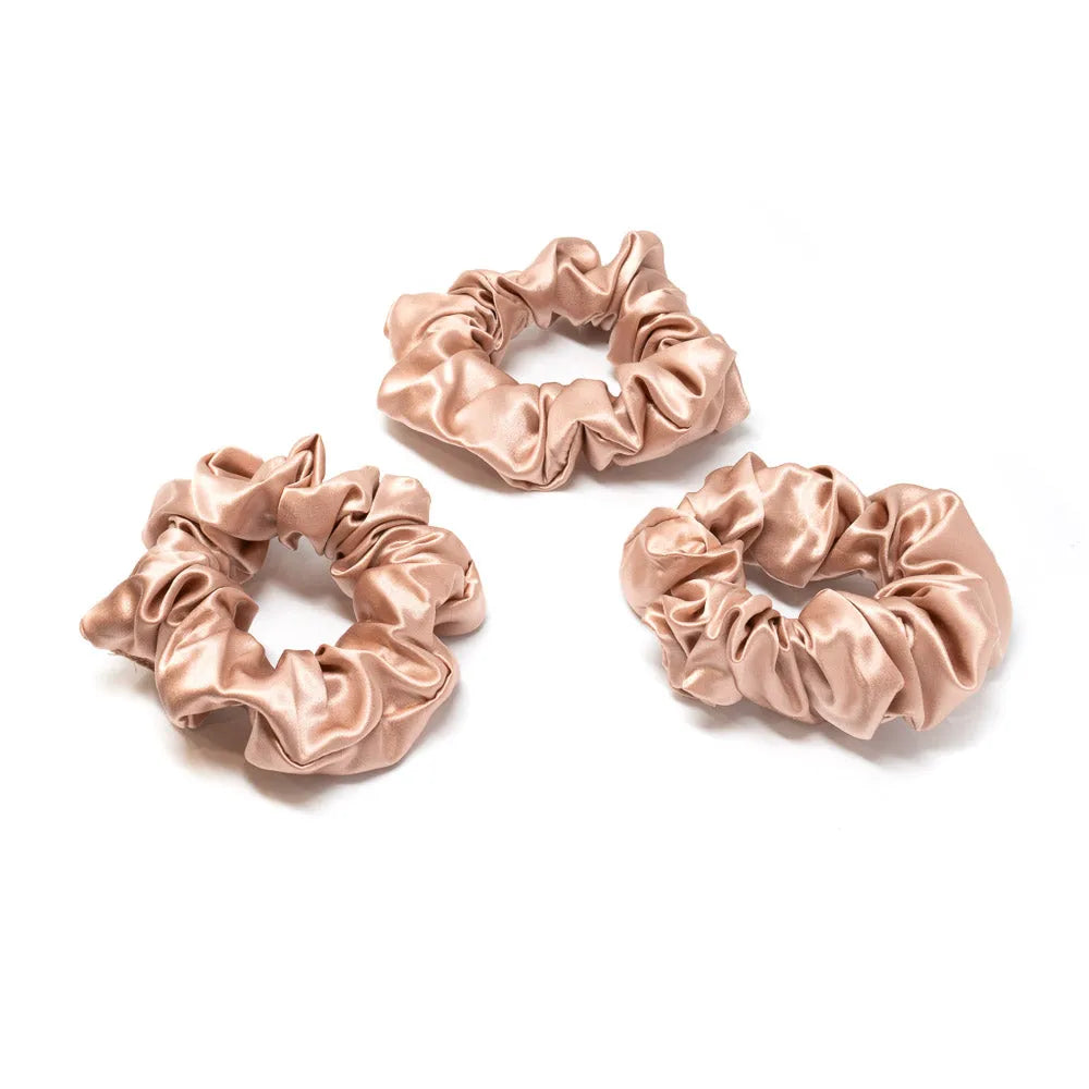Blissy Rose Gold Scrunchies