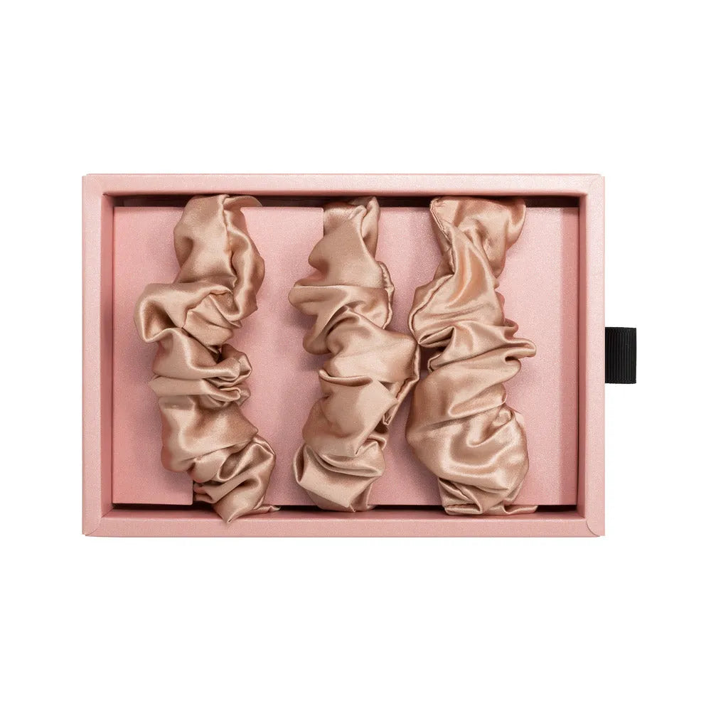 Blissy Rose Gold Scrunchies