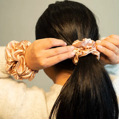 Blissy Rose Gold Scrunchies