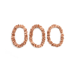 Blissy Skinny Scrunchies in Rose Gold
