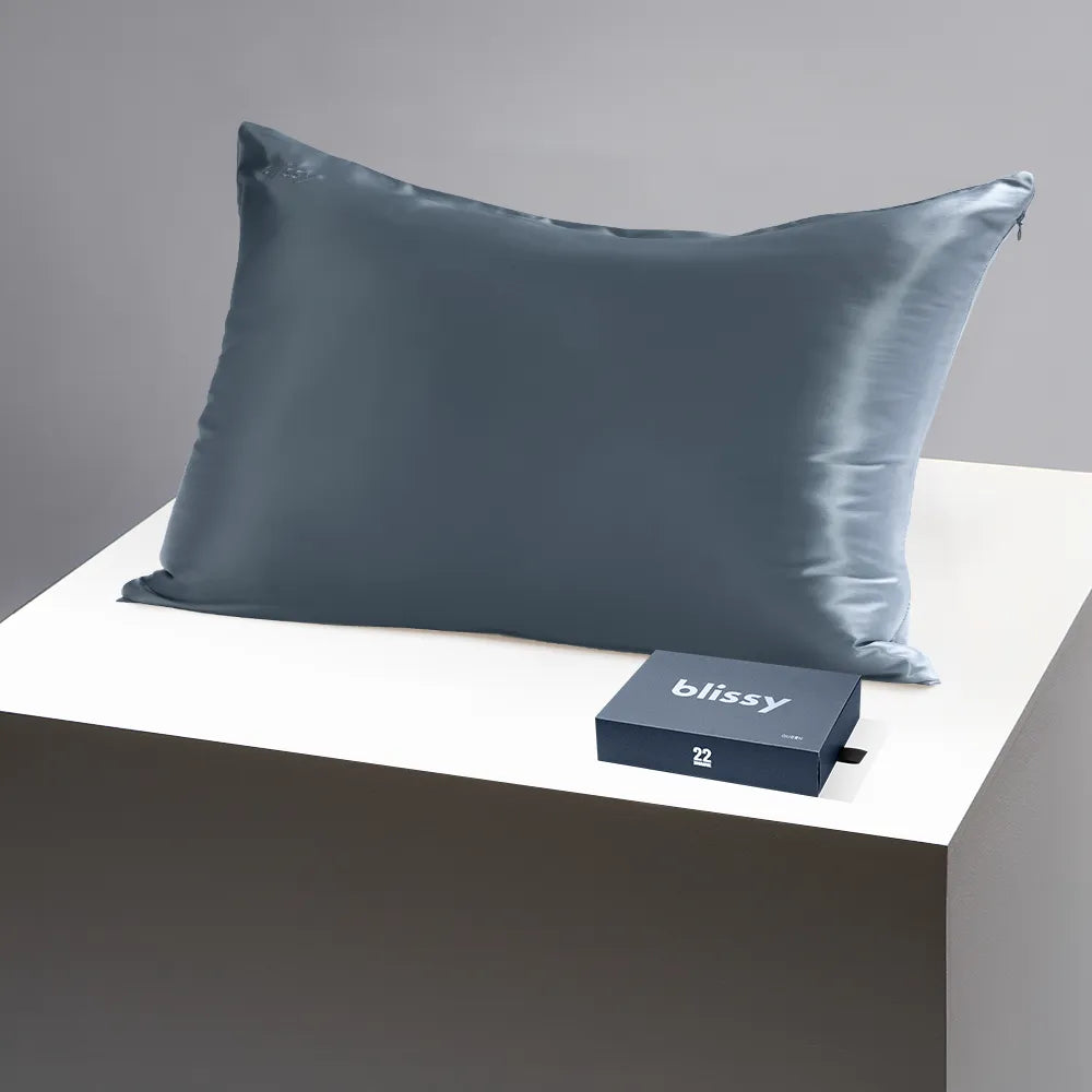 Pillowcase, Ash Blue, Queen