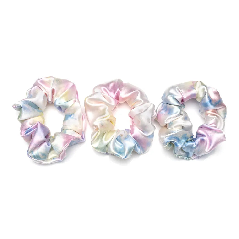 Blissy Scrunchies in Yellow Tie-Dye