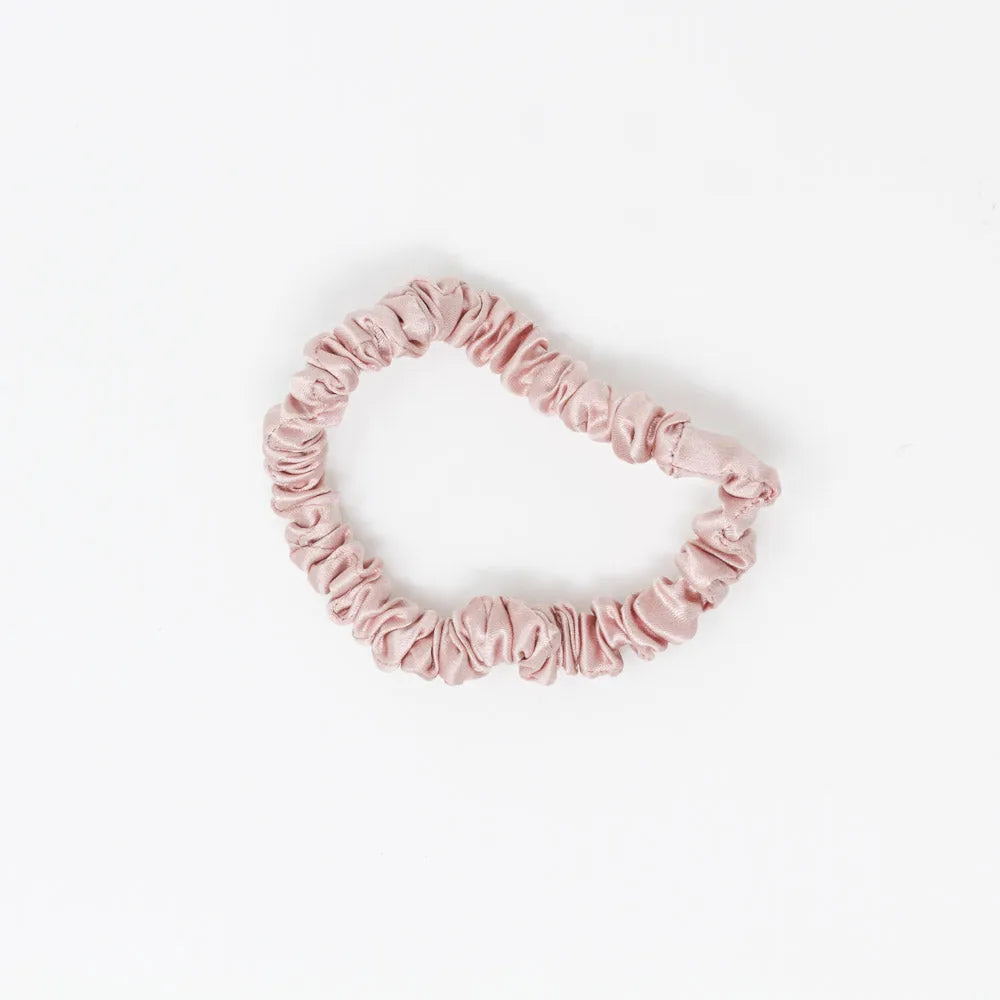 Blissy Skinny Scrunchies - Black, Gold, Pink