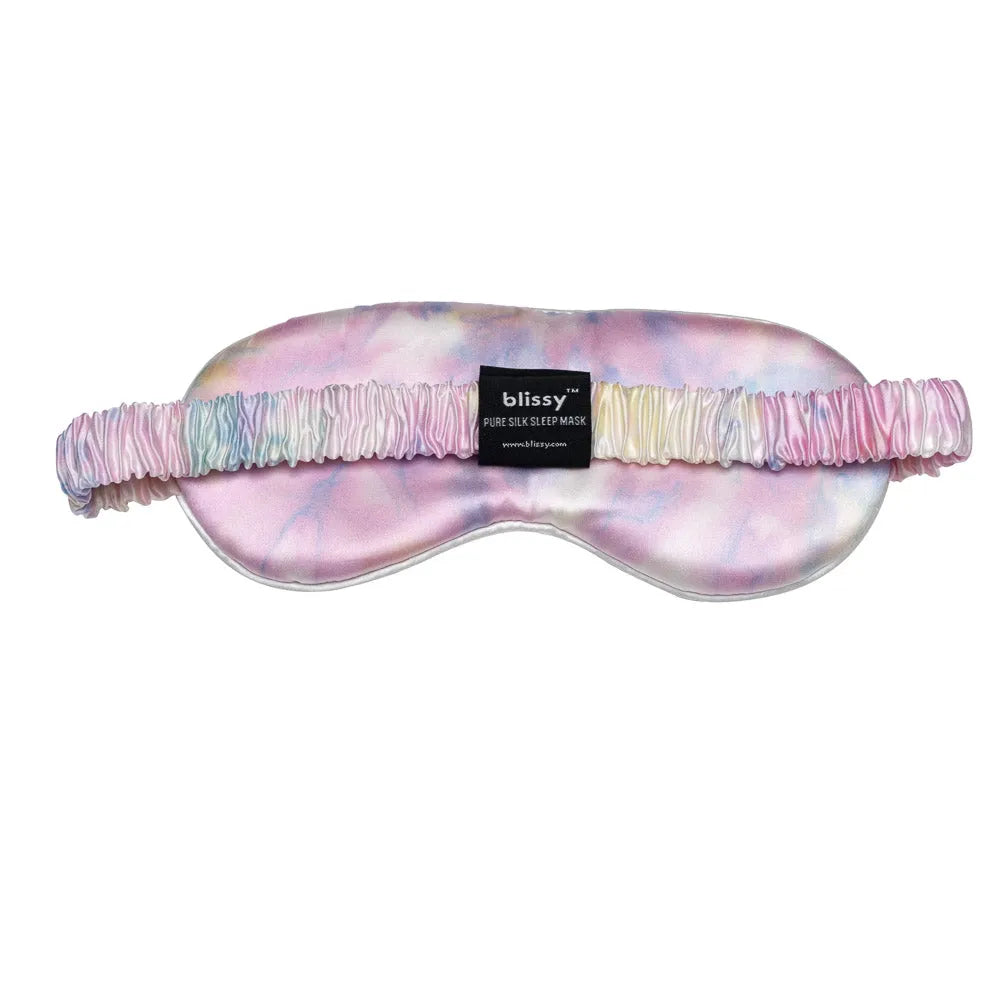 Yellow Tie-Dye Sleep Mask