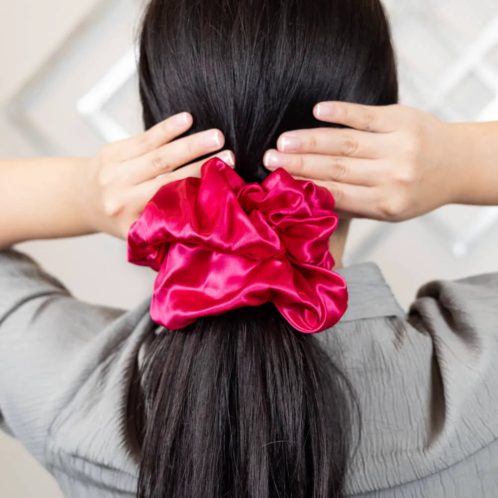 Blissy Extra Large Scrunchie - Hibiscus