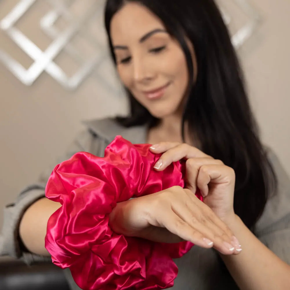 Blissy Extra Large Scrunchie - Hibiscus
