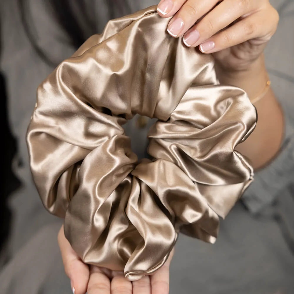 Blissy Extra-Large Scrunchie in Taupe
