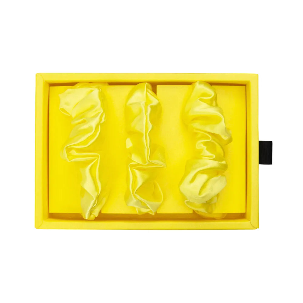 Blissy Scrunchies in Sunshine Yellow