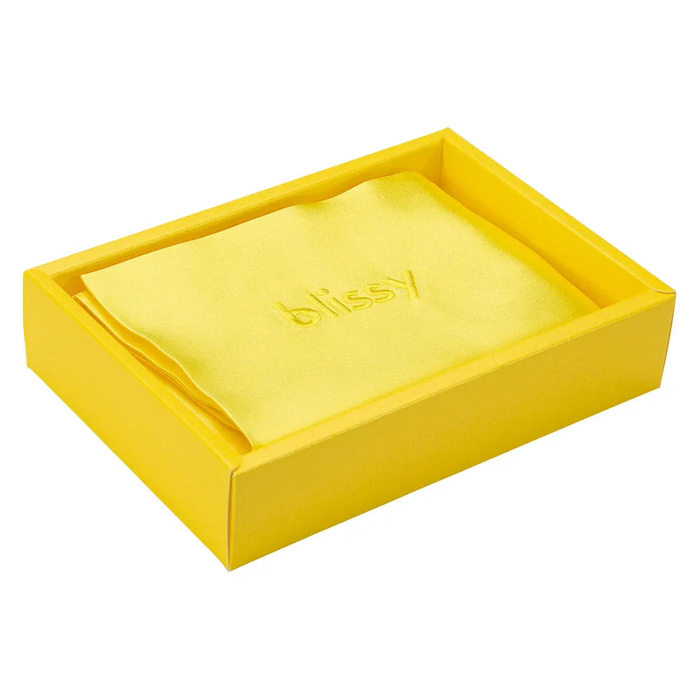 Pillowcase in Sunshine Yellow, Queen Size