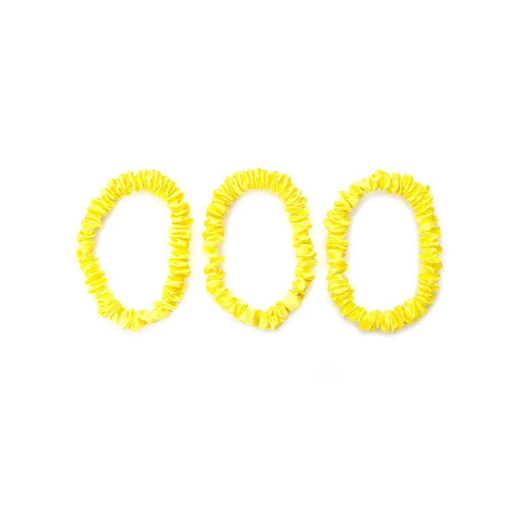 Blissy Skinny Scrunchies in Sunshine Yellow
