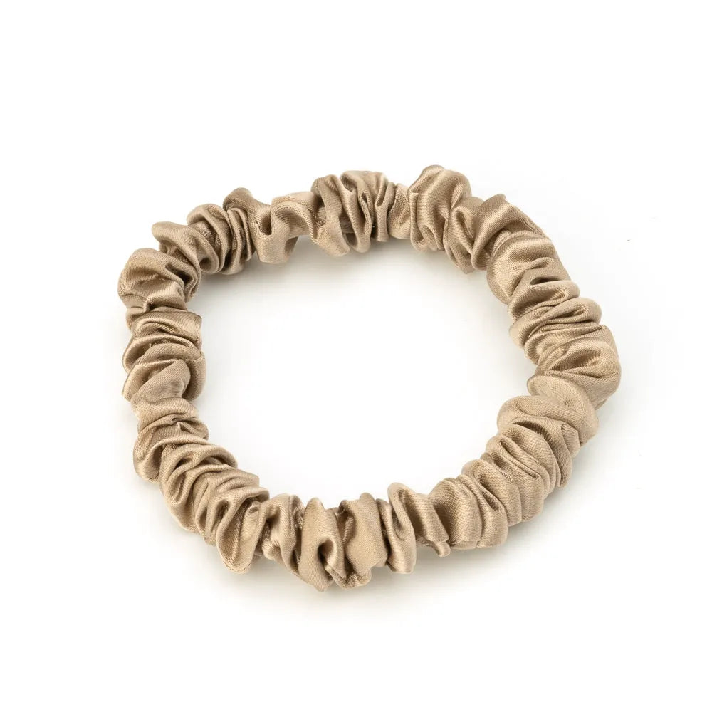 Blissy Skinny Scrunchies in Taupe