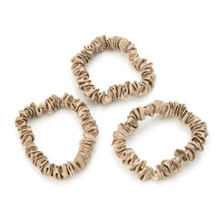 Blissy Skinny Scrunchies in Taupe