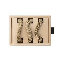 Blissy Skinny Scrunchies in Taupe