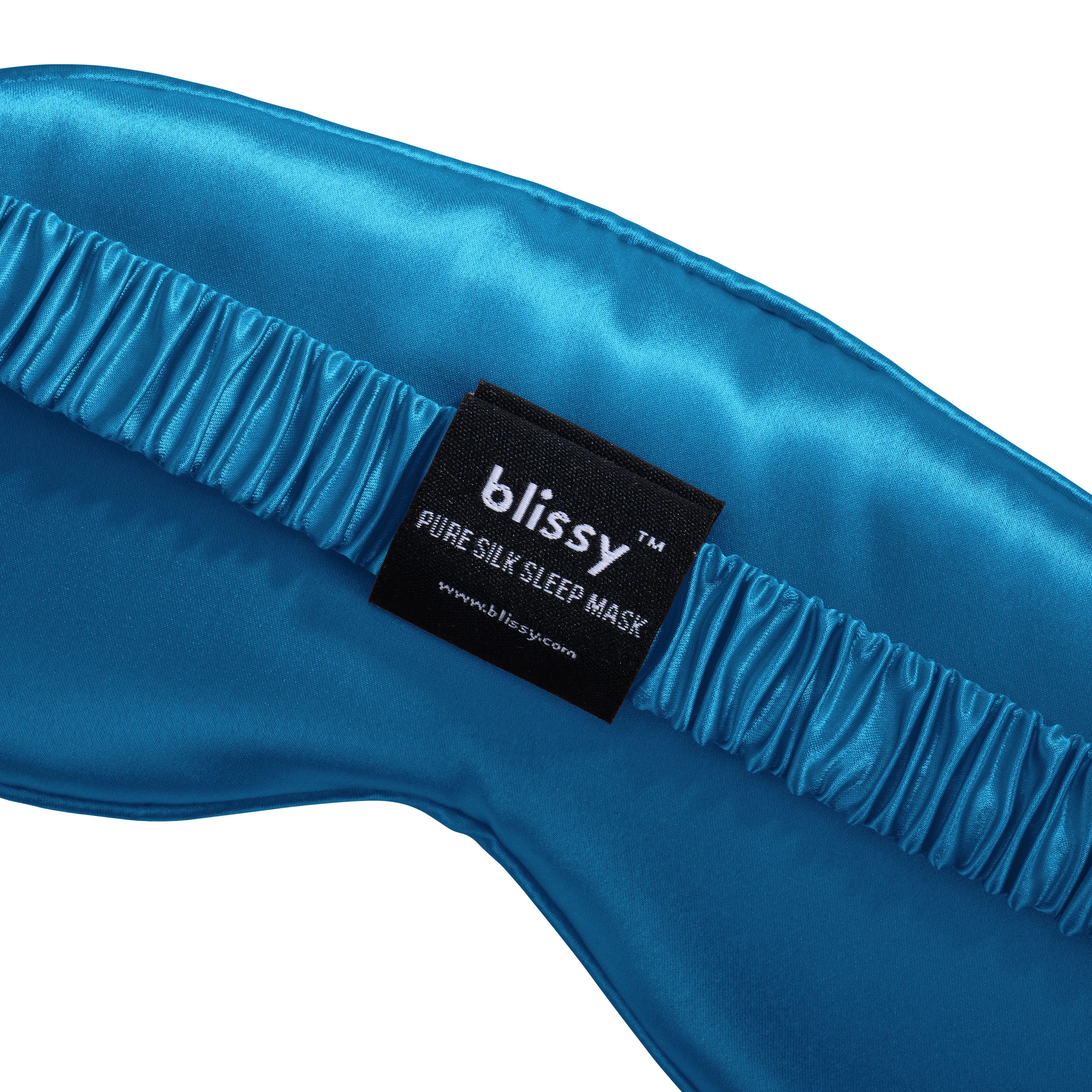 Aqua Diamond Quilted Sleep Mask